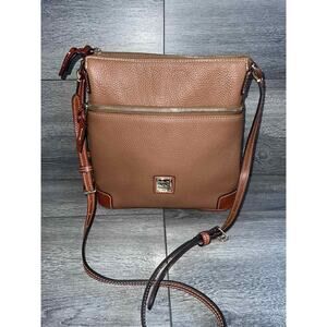Dooney & Bourke Pebble Leather Crossbody Caramel Bag A260501